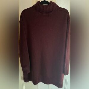 Joe Fresh Long Sleeve Burgundy Turtleneck 1X